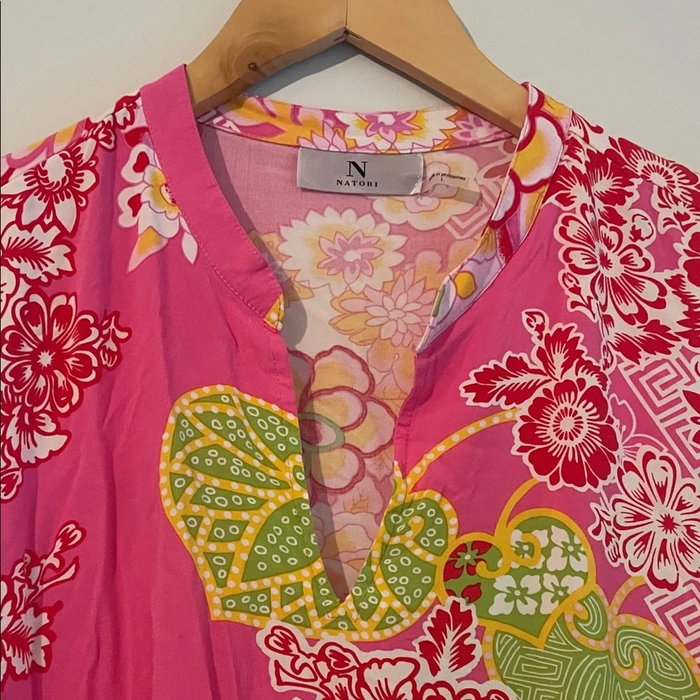 Natori Pink Floral Robe - Picture 5 of 7